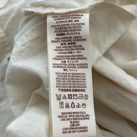 🌸NWT Gorgeous RARE Free People Boho MIDI Dress Sz M Ivory - Picture 9 of 9